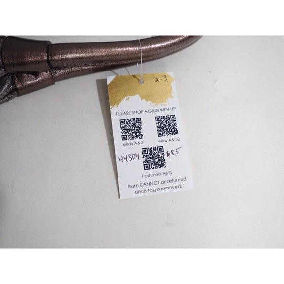 Kate Spade New York Pebbled Shimmering Silver Leather Buckle Closure Hobo Bag - Picture 9 of 9